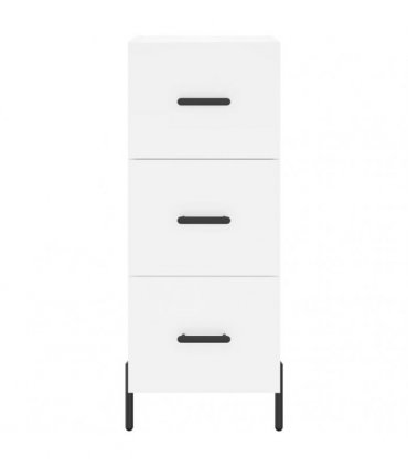 vidaXL Highboard White 34,5x34x180 cm Engineered Wood