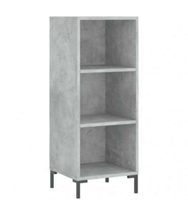 vidaXL Highboard Concrete Grey 34,5x34x180 cm Engineered Wood
