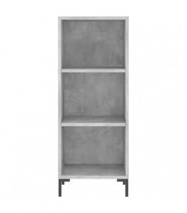 vidaXL Highboard Concrete Grey 34,5x34x180 cm Engineered Wood
