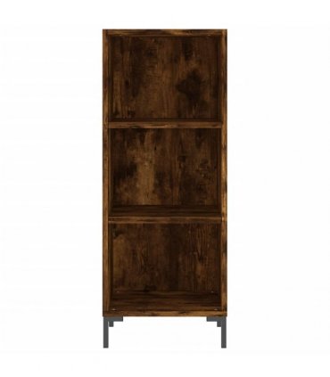 vidaXL Highboard Smoked Oak 34,5x34x180 cm Engineered Wood