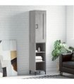vidaXL Highboard Grey Sonoma 34,5x34x180 cm Engineered Wood