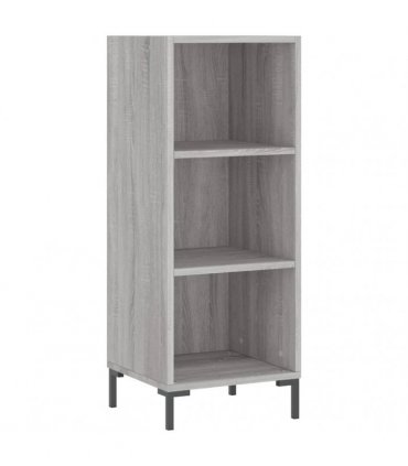 vidaXL Highboard Grey Sonoma 34,5x34x180 cm Engineered Wood