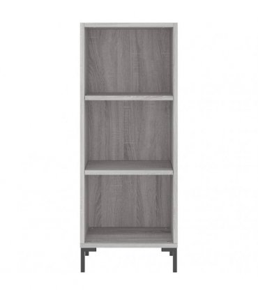 vidaXL Highboard Grey Sonoma 34,5x34x180 cm Engineered Wood