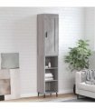 vidaXL Highboard Grey Sonoma 34,5x34x180 cm Engineered Wood