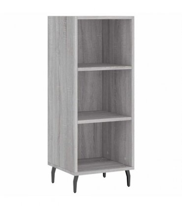 vidaXL Highboard Grey Sonoma 34,5x34x180 cm Engineered Wood