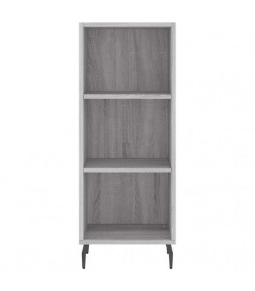 vidaXL Highboard Grey Sonoma 34,5x34x180 cm Engineered Wood
