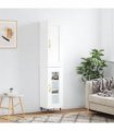 vidaXL Highboard White 34,5x34x180 cm Engineered Wood