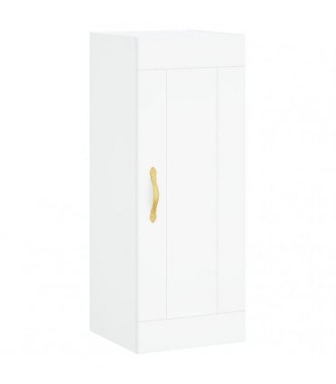 vidaXL Highboard White 34,5x34x180 cm Engineered Wood
