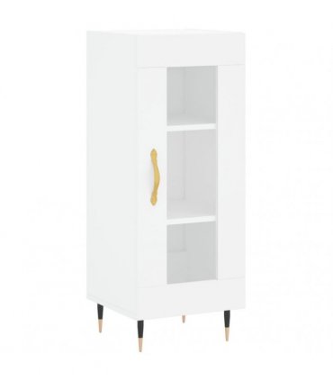 vidaXL Highboard White 34,5x34x180 cm Engineered Wood