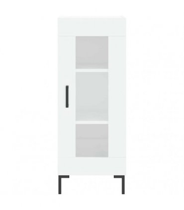vidaXL Highboard White 34,5x34x180 cm Engineered Wood