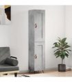 vidaXL Highboard Concrete Grey 34,5x34x180 cm Engineered Wood