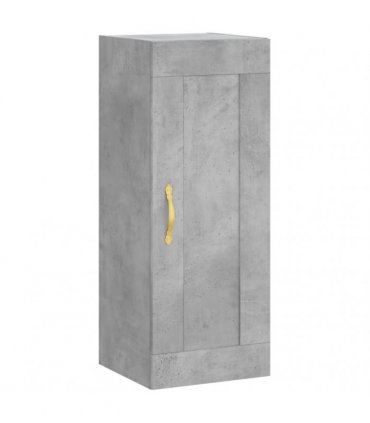 vidaXL Highboard Concrete Grey 34,5x34x180 cm Engineered Wood