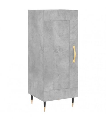 vidaXL Highboard Concrete Grey 34,5x34x180 cm Engineered Wood