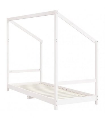 vidaXL Kids Bed Frame White 2x(80x200) cm Solid Wood Pine