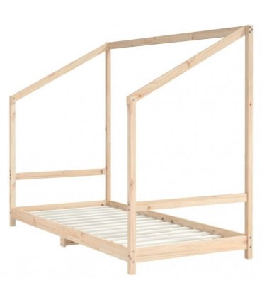 vidaXL Kids Bed Frame 2x(90x200) cm Solid Wood Pine