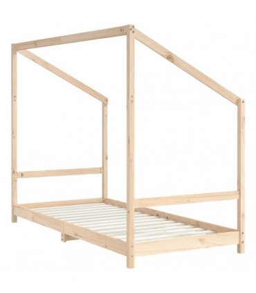 vidaXL Kids Bed Frame 2x(90x200) cm Solid Wood Pine