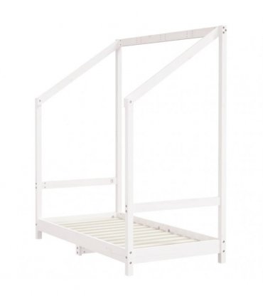 vidaXL Kids Bed Frame White 2x(70x140) cm Solid Wood Pine