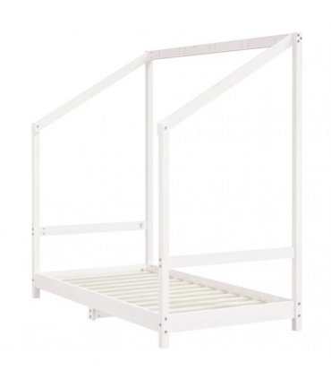 vidaXL Kids Bed Frame White 2x(80x160) cm Solid Wood Pine
