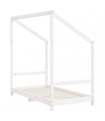 vidaXL Kids Bed Frame White 2x(80x160) cm Solid Wood Pine
