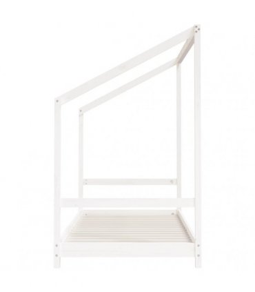 vidaXL Kids Bed Frame White 2x(90x190) cm Solid Wood Pine