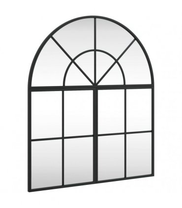 vidaXL Wall Mirror Black 60x70 cm Arch Iron