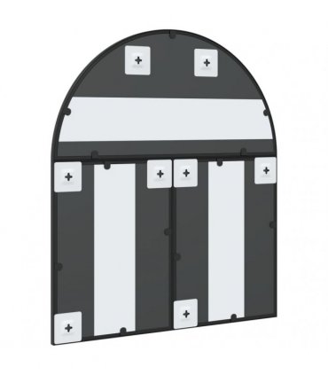 vidaXL Wall Mirror Black 60x70 cm Arch Iron