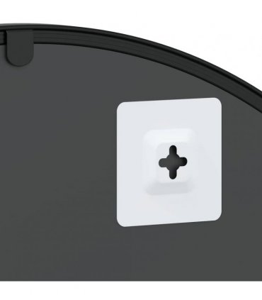 vidaXL Wall Mirror Black 60x70 cm Arch Iron