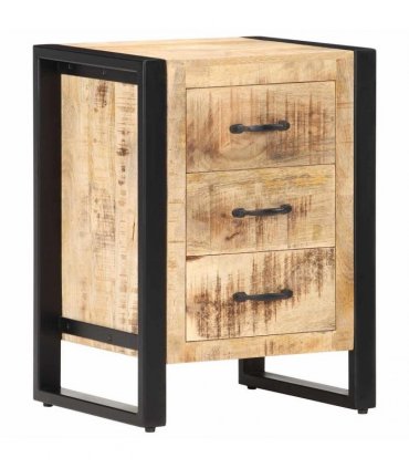vidaXL Bedside Cabinet 40x35x55 cm Solid Mango Wood