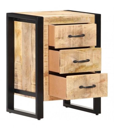 vidaXL Bedside Cabinet 40x35x55 cm Solid Mango Wood