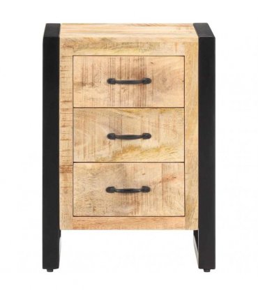 vidaXL Bedside Cabinet 40x35x55 cm Solid Mango Wood