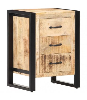vidaXL Bedside Cabinet 40x35x55 cm Solid Mango Wood