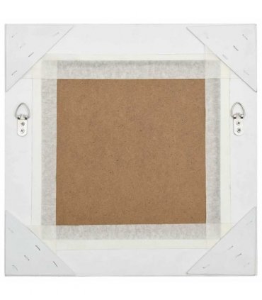 vidaXL Wall Mirror Baroque Style 40x40 cm Silver