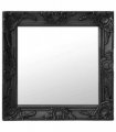 vidaXL Wall Mirror Baroque Style 50x50 cm Black