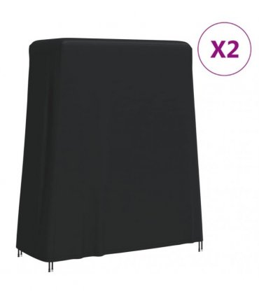 vidaXL Ping Pong Table Covers 2 pcs 165x70x185 cm 420D Oxford Fabric