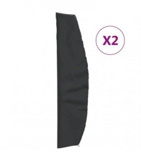 vidaXL Garden Umbrella Covers 2 pcs 265x50/70/40 cm 420D Oxford Fabric