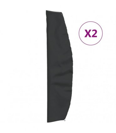 vidaXL Garden Umbrella Covers 2 pcs 265x50/70/40 cm 420D Oxford Fabric