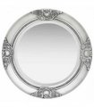vidaXL Wall Mirror Baroque Style 50 cm Silver