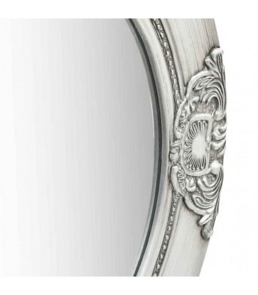 vidaXL Wall Mirror Baroque Style 50 cm Silver