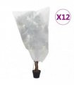 vidaXL Plant Fleece Covers with Drawstring 12 pcs 70 g/m² 0,8x1,2 m