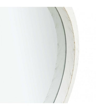 vidaXL Wall Mirror with Strap 40 cm White