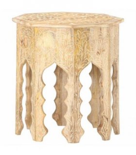 vidaXL Side Table Ø48 cm Solid Mango Wood