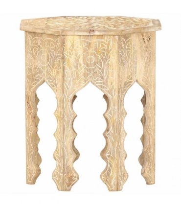 vidaXL Side Table Ø48 cm Solid Mango Wood