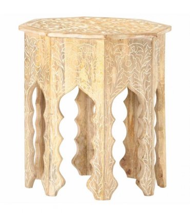 vidaXL Side Table Ø48 cm Solid Mango Wood