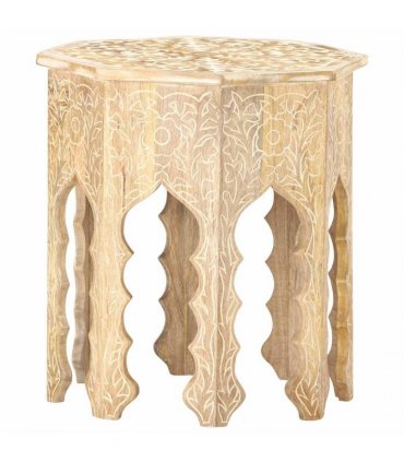 vidaXL Side Table Ø48 cm Solid Mango Wood