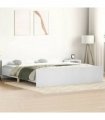 vidaXL Bed Frame without Mattress White 200x200 cm
