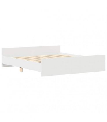 vidaXL Bed Frame without Mattress White 200x200 cm