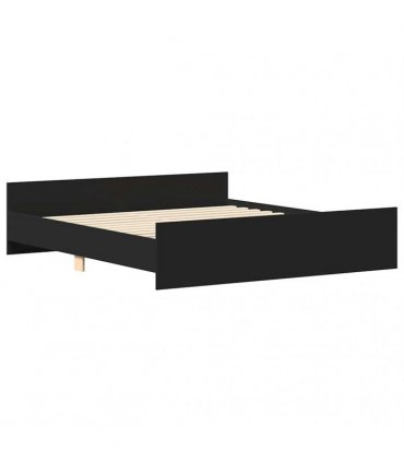 vidaXL Bed Frame without Mattress Black 200x200 cm