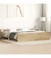 vidaXL Bed Frame without Mattress Sonoma Oak 200x200 cm