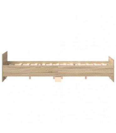 vidaXL Bed Frame without Mattress Sonoma Oak 200x200 cm