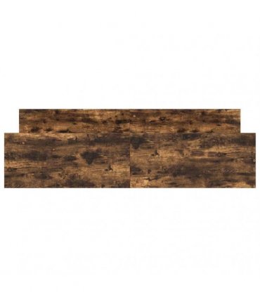 vidaXL Bed Frame without Mattress Smoked Oak 200x200 cm
